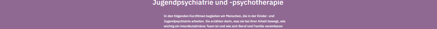 Foto einer Webseite mit Kurzfilmen