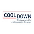 Logo Cooldown mit Schriftzug in Blau und Rot