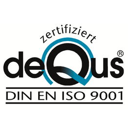 Grafik zeigt das Logo deQus