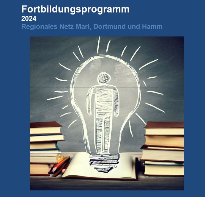 Das Bild zeigt das Titelblatt des Fortbildungsprogrammes